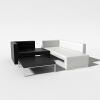 沙发桌子组合-家居-沙发-VR/AR模型-3D城