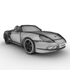 保时捷博克斯特-汽车-家用汽车-VR/AR模型-3D城