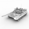 T-80坦克-汽车-军事汽车-VR/AR模型-3D城