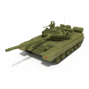 T-80坦克-汽车-军事汽车-VR/AR模型-3D城