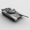 T-80坦克-汽车-军事汽车-VR/AR模型-3D城