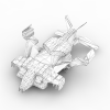 飞船-科技-航天卫星-VR/AR模型-3D城