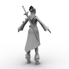 诛仙-角色人体-角色-VR/AR模型-3D城