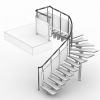 楼梯 -建筑-其它-VR/AR模型-3D城