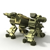 星际采矿动画车 -角色人体-角色-VR/AR模型-3D城