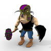 矮人战士-角色人体-角色-VR/AR模型-3D城
