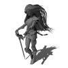 女战士-角色人体-角色-VR/AR模型-3D城
