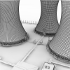 电厂-建筑-厂房-VR/AR模型-3D城