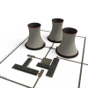 电厂-建筑-厂房-VR/AR模型-3D城