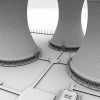 电厂-建筑-厂房-VR/AR模型-3D城