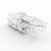 恐龙猎人武器系-VR/AR模型-3D城