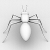  黑蚂蚁-动植物-昆虫-VR/AR模型-3D城