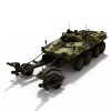 BTR-90 Trall-VR/AR模型-3D城
