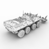 BTR-90 Trall-VR/AR模型-3D城