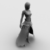 《天下2》性感女郎-角色人体-角色-VR/AR模型-3D城