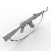 AK 47 gun-VR/AR模型-3D城