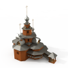 木屋-建筑-科幻-VR/AR模型-3D城