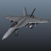F-18‘大黄蜂’式战斗机-飞机-军事飞机-VR/AR模型-3D城