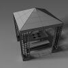 凉亭-建筑-基础设施-VR/AR模型-3D城