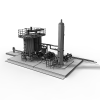 油气回收站-建筑-厂房-VR/AR模型-3D城