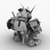 sd高达-角色人体-角色-VR/AR模型-3D城