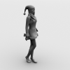 街舞区MM-角色人体-女人-VR/AR模型-3D城