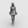 街舞区MM-角色人体-女人-VR/AR模型-3D城