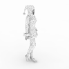 街舞区MM-角色人体-女人-VR/AR模型-3D城