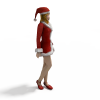 街舞区MM-角色人体-女人-VR/AR模型-3D城