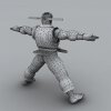 街头霸王：隆-角色人体-角色-VR/AR模型-3D城