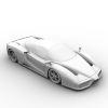超级跑车法拉利-汽车-家用汽车-VR/AR模型-3D城