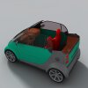 智能小车的迷你敞篷车-汽车-家用汽车-VR/AR模型-3D城