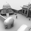 游戏场景-建筑-古建筑-VR/AR模型-3D城