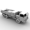 Faun L90854 German Army-Truck Cold-War-Era-VR/AR模型-3D城