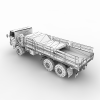 Faun L90854 German Army-Truck Cold-War-Era-VR/AR模型-3D城