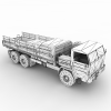 Faun L90854 German Army-Truck Cold-War-Era-VR/AR模型-3D城
