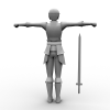 李静-角色人体-角色-VR/AR模型-3D城