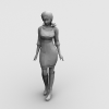 街舞区MM-角色人体-女人-VR/AR模型-3D城
