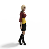 街舞区MM-角色人体-女人-VR/AR模型-3D城
