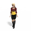 街舞区MM-角色人体-女人-VR/AR模型-3D城