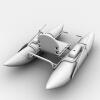 水上划艇-船舶-货船-VR/AR模型-3D城