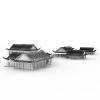 中国古建山庄-建筑-古建筑-VR/AR模型-3D城