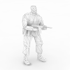 部队军人-角色人体-男人-VR/AR模型-3D城