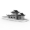 中国古建园林-建筑-古建筑-VR/AR模型-3D城