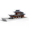 中国古建园林-建筑-古建筑-VR/AR模型-3D城