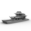 中国古建园林-建筑-古建筑-VR/AR模型-3D城
