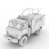 军用卡车-VR/AR模型-3D城