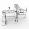 儿童家具-家居-床-VR/AR模型-3D城