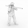部队军人-角色人体-男人-VR/AR模型-3D城