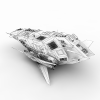 HN T-42 Battlecruiser-飞机-军事飞机-VR/AR模型-3D城